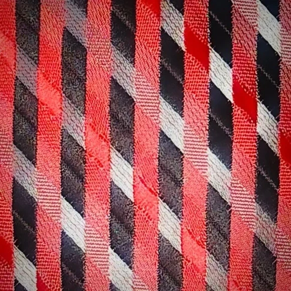 Versa Red & Brown Silk Tie